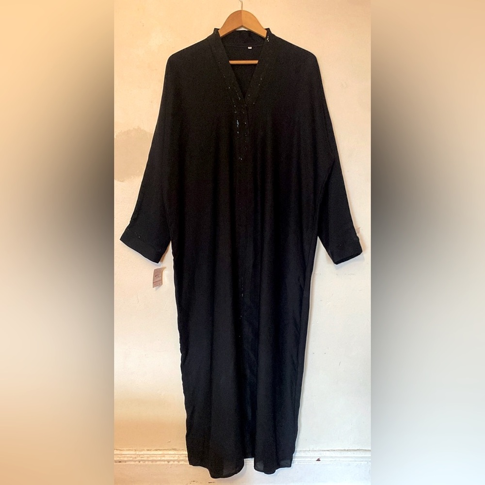Elegant Saudi Black Abaya